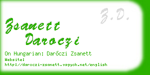 zsanett daroczi business card