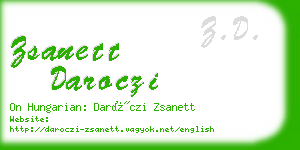 zsanett daroczi business card